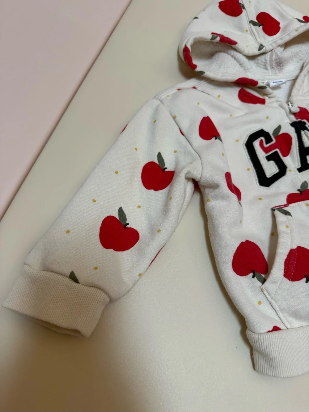 Baby Gap Apple Print Logo Zip Hoodie 18-24M